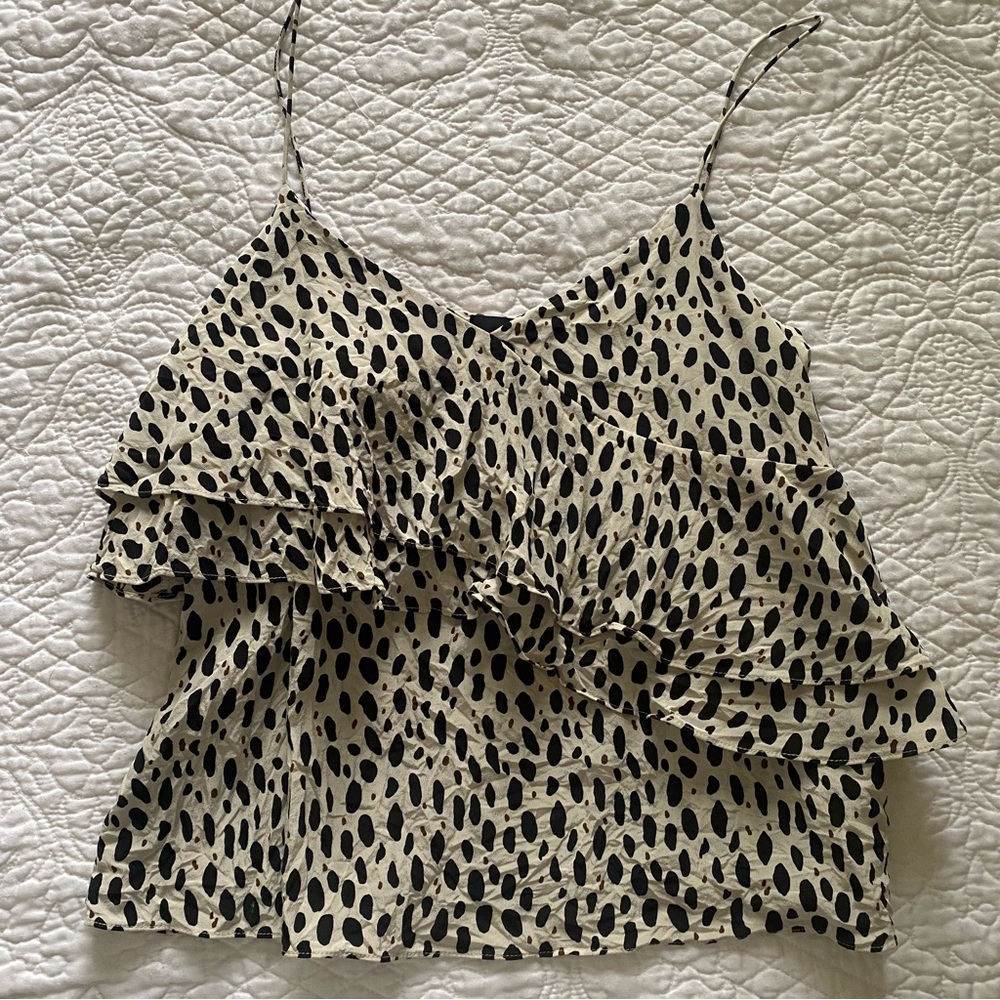 Spotted J. Crew top